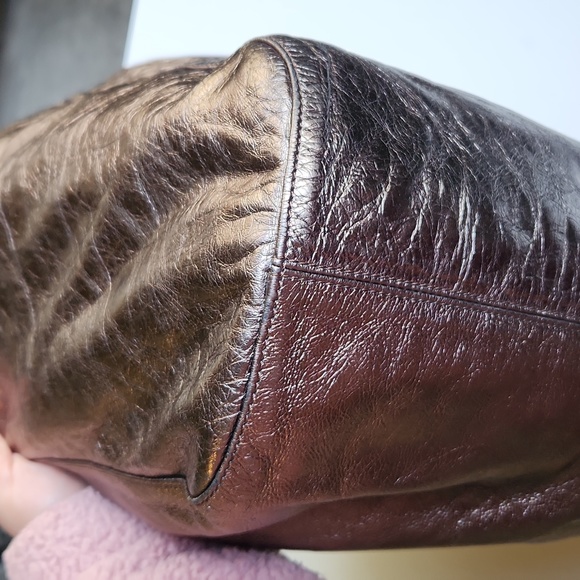 Jimmy Choo Large Metallic Shoulder / Hobo Bag - Picture 7 of 17